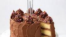 Yellow Cake with Chocolate Frosting Yellow Cake with Chocolate Frosting