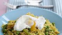 Poached egg with spicy rice | BBC Good Food Poached egg with spicy rice | BBC Good Food
