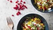 Vegan Basmati Rice Bowl with Spiced Cauliflower and Pomegranates Vegan Basmati Rice Bowl with Spiced Cauliflower and Pomegranates