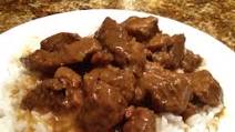 Stewed Beef (Beef Tips) with Gravy Stewed Beef (Beef Tips) with Gravy
