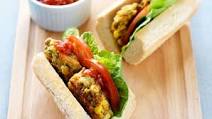Vegetarian Burger Sandwich Vegetarian Burger Sandwich