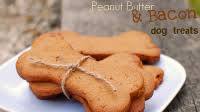Peanut Butter & Bacon Dog Treats {Gluten-Free} Peanut Butter & Bacon Dog Treats {Gluten-Free}