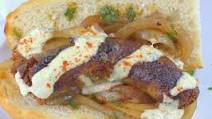 Choripan with Sauteed Onions and Chimichurri Aioli Choripan with Sauteed Onions and Chimichurri Aioli