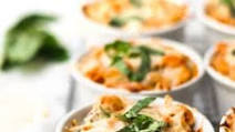 Mini Baked Pasta Cups Mini Baked Pasta Cups