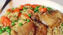 One Pan Baked Chicken & Brown Rice Vegetable Casserole One Pan Baked Chicken & Brown Rice Vegetable Casserole