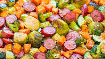 Sheet Pan Turkey Sausage and Vegetables Sheet Pan Turkey Sausage and Vegetables