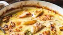 French Chicken Casserole a la Normande French Chicken Casserole a la Normande
