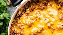 Cheesy Hamburger Rice Casserole Cheesy Hamburger Rice Casserole
