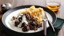 Haggis, clapshot and whisky sauce Haggis, clapshot and whisky sauce