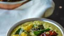 Parangikai paal Kootu/ Yellow Pumpkin milk based curry Parangikai paal Kootu/ Yellow Pumpkin milk based curry