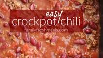 Easy Crockpot Chili Easy Crockpot Chili