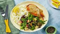 Creamy Chive Chicken with Lemony Rice & Dijon Apple Salad Creamy Chive Chicken with Lemony Rice & Dijon Apple Salad