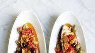 Grilled Fish with Olives, Tomatoes & Capers Grilled Fish with Olives, Tomatoes & Capers