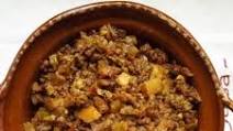 Mom's Picadillo Con Papa. Ground Beef with Potatoes Mom's Picadillo Con Papa. Ground Beef with Potatoes