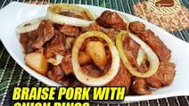 How to Cook Braised Pork with Onion Rings How to Cook Braised Pork with Onion Rings