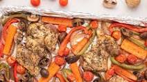 Roasted Balsamic Chicken Thighs and Vegetables Roasted Balsamic Chicken Thighs and Vegetables