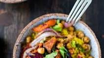 Turmeric Rice Bowl with Garam Masala Root Vegetables & Chickpeas Turmeric Rice Bowl with Garam Masala Root Vegetables & Chickpeas