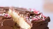 Yellow Cake with Chocolate Frosting Yellow Cake with Chocolate Frosting