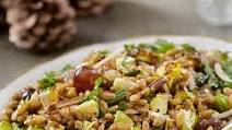 SPELT AND ROASTED BRUSSELS SPROUTS SALAD SPELT AND ROASTED BRUSSELS SPROUTS SALAD