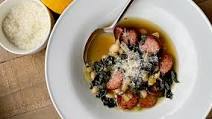 White Bean and Kale Soup with Smoky Kielbasa Recipe White Bean and Kale Soup with Smoky Kielbasa Recipe