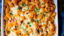 Cheesy Pasta Bake With Chicken And Bacon Recipe Cheesy Pasta Bake With Chicken And Bacon Recipe