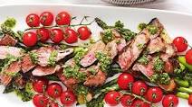 BBQ grass-fed beef with salsa verde BBQ grass-fed beef with salsa verde