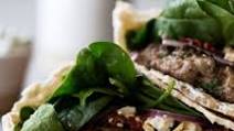 Mediterranean Lamb Burger Mediterranean Lamb Burger