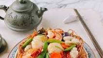 Chinese Seafood Bird Nest Banquet Dish Chinese Seafood Bird Nest Banquet Dish