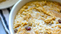Amaranth Pudding with Coconut and Raisins Amaranth Pudding with Coconut and Raisins