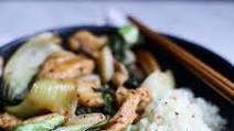 Stir-Fried Chicken and Baby Bok Choy Stir-Fried Chicken and Baby Bok Choy