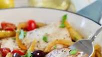 Easy Mediterranean Fish Skillet Easy Mediterranean Fish Skillet