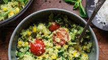 Quinoa Salad with Vegan Green Goddess Dressing Quinoa Salad with Vegan Green Goddess Dressing