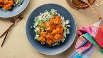 Indian Butter Tofu with Vegetable Biryani & Mango Chutney Indian Butter Tofu with Vegetable Biryani & Mango Chutney