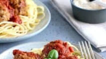 Vegetarian Eggplant Meatballs with Kamut Spaghetti Vegetarian Eggplant Meatballs with Kamut Spaghetti