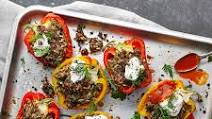 Beef & rice stuffed peppers Beef & rice stuffed peppers