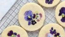Vegan Pansy Shortbread Vegan Pansy Shortbread