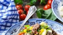 Ground Beef Dinner with Summer Vegetables Ground Beef Dinner with Summer Vegetables