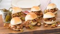 Serious Three-Meat Sloppy Joes with Pickled Jalapeño and White Onion Serious Three-Meat Sloppy Joes with Pickled Jalapeño and White Onion
