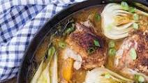 Orange Chicken Thighs with Bok Choy Orange Chicken Thighs with Bok Choy
