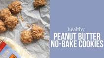 Healthy Peanut Butter No-Bake Cookies Healthy Peanut Butter No-Bake Cookies