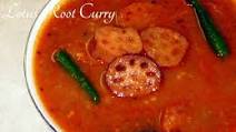 Lotus Root Curry - Lotus Root Puli Kulambu Lotus Root Curry - Lotus Root Puli Kulambu