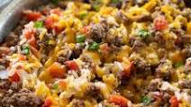 Ground Beef and Rice Skillet Dinner Ground Beef and Rice Skillet Dinner
