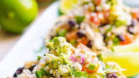 65 Quick Easy Healthy Dinner Ideas: Chicken Tostadas 65 Quick Easy Healthy Dinner Ideas: Chicken Tostadas