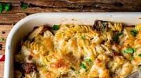 Creamy Chicken Alfredo Pasta Bake Creamy Chicken Alfredo Pasta Bake
