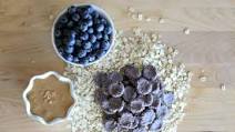 Homemade Peanut Butter Dog Treats with Blueberries Homemade Peanut Butter Dog Treats with Blueberries