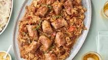 One Pan Bourbon & Bacon Braised Chicken Thighs One Pan Bourbon & Bacon Braised Chicken Thighs