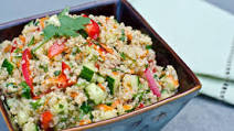 Thai Quinoa Salad with Fresh Herbs and Lime Vinaigrette Thai Quinoa Salad with Fresh Herbs and Lime Vinaigrette