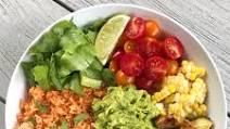 Veggie Burrito Bowl with Mexican Rice Veggie Burrito Bowl with Mexican Rice