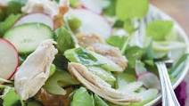 Leftover roast chicken salad with citrus soy dressing Leftover roast chicken salad with citrus soy dressing