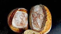 Spelt sourdough bread with green spelt flakes Spelt sourdough bread with green spelt flakes